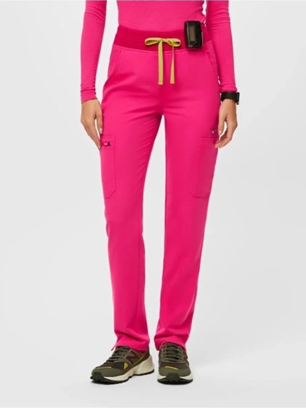 NWT FIGS High Waisted Yola Scrub Pants Hot Pink 4XL Regular